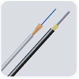FTTH fiber optic drop cable indoor & outdoor aerial (80m span) non-metallic 0.9mm buffer PU jacket r
