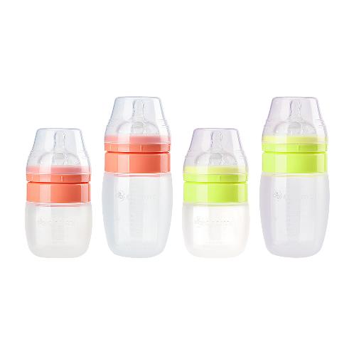 DRAMA Silicone Baby Pink Bottle 200ml / 320ml | baby bottle, feeding bottle, nursing product