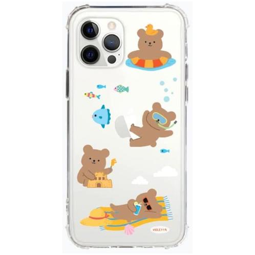 GTrend Berry On The Beach Jelllycase Shockproof & Protective Durable Phonecase, Corners TPU Cushion | Phonecase, iPhone Phonecase, Galaxy Phonecase, Jelly Phonecase