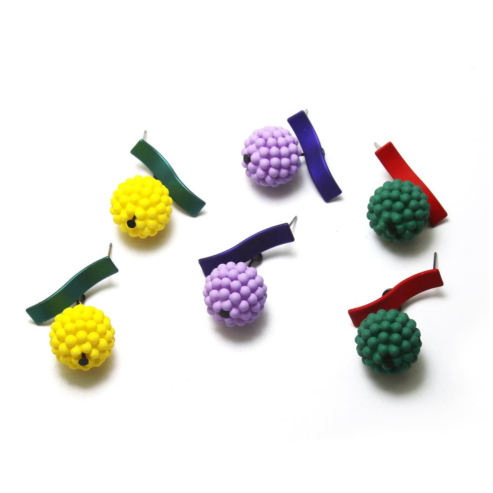 OKI Fruit Women Fashion Jewelry Acrylic Dangle Drop Hook Lobe Earrings