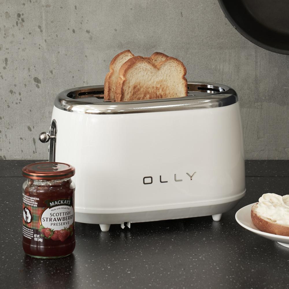 [OLLY] 2 Burner Pop-up Toaster White 1EA