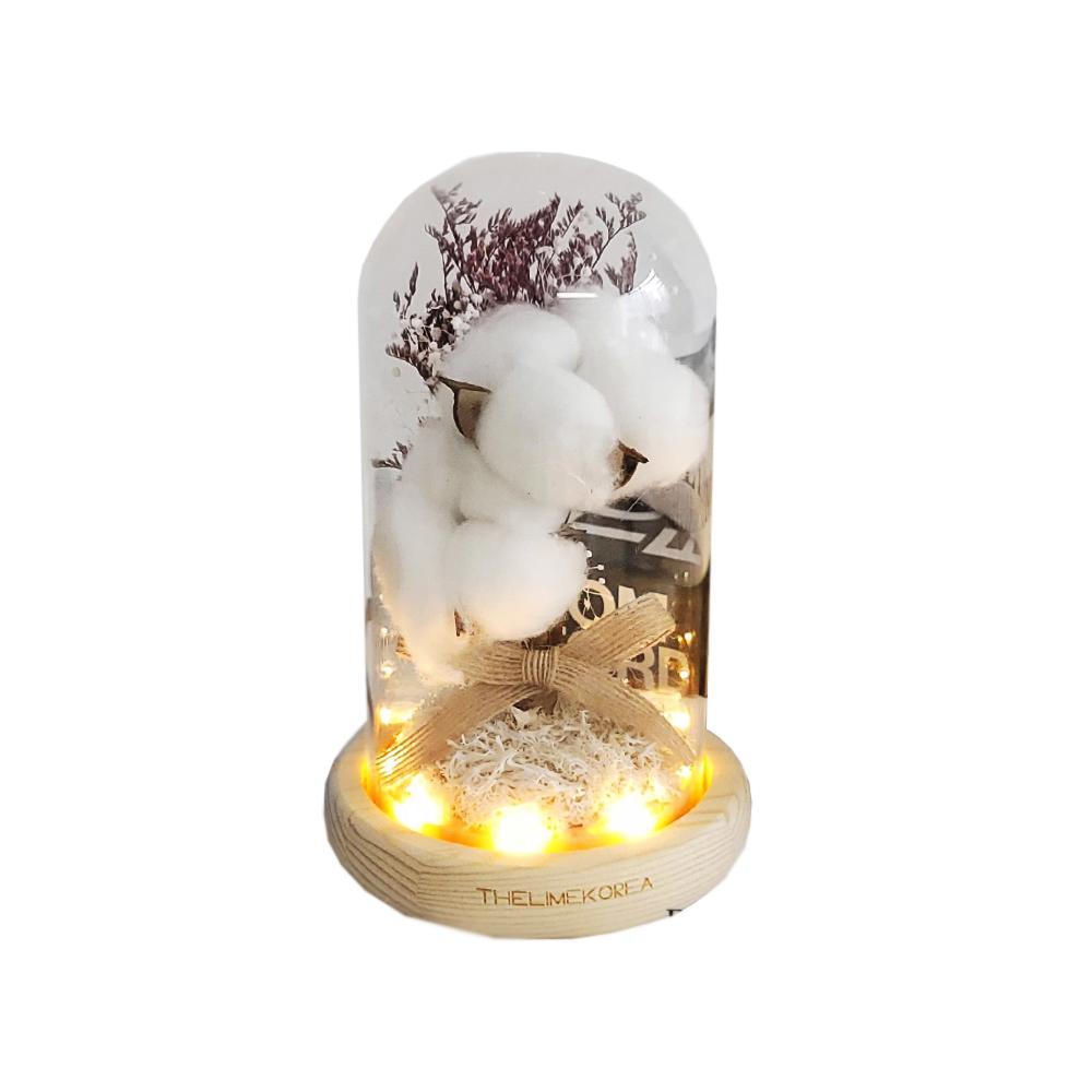 LED Cotton Glass Dome Mood Lamp Cozy Cotton Light