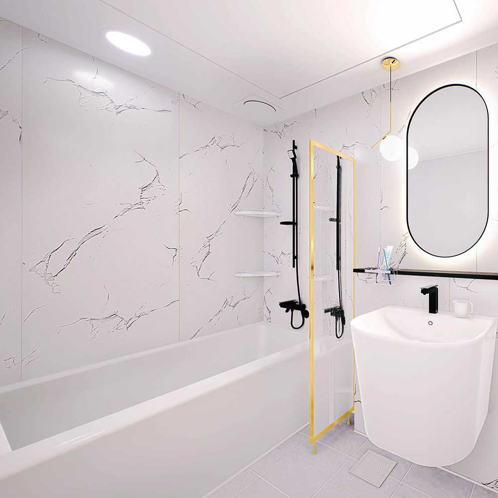 Waterproof eco-friendly wall panel